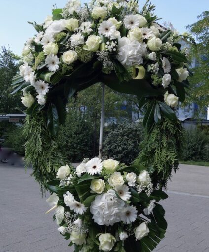 Couronne 2 jetés toute blanche