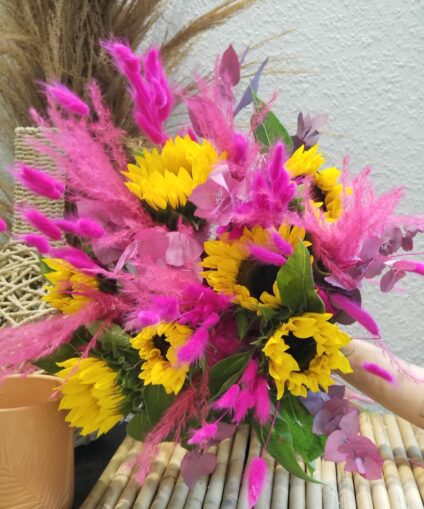 Bouquet de Tournesols purple