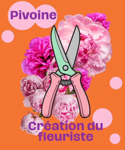 Création florale unique  avec pivoines
